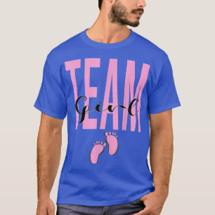 Camiseta Chica de equipo rosa lindo revelar fiesta Idea par