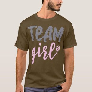 Camiseta Chica de equipo rosa lindo revelar fiesta Idea par