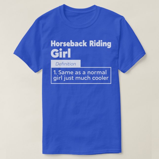 Camiseta Chica de equitación 1 (Diseño del anverso)