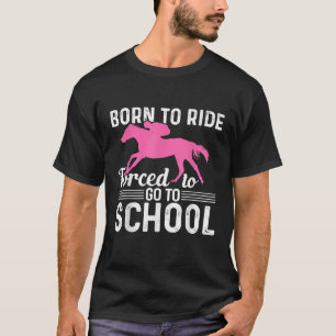 Camiseta Chica de equitación Chica divertida de caballo