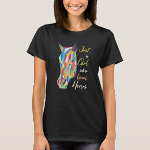 Camiseta Chica de equitación Hija de caballos Niña Ecuestre