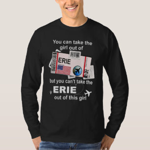 Camiseta Chica de Erie Tarjeta de embarque Billete de vuelo