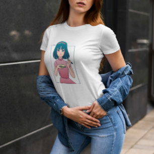 Camiseta Chica de esbozo animado