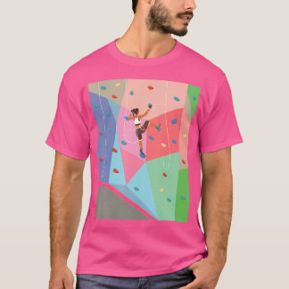 Camiseta Chica de escalada de pared - anuncio deportivo cub