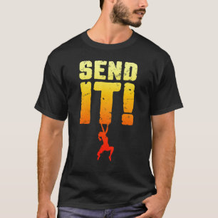 Camiseta Chica de escalada de pepitas rocosas de Send It Ro