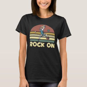Camiseta Chica de escalada en pared mujer con rocas en el i