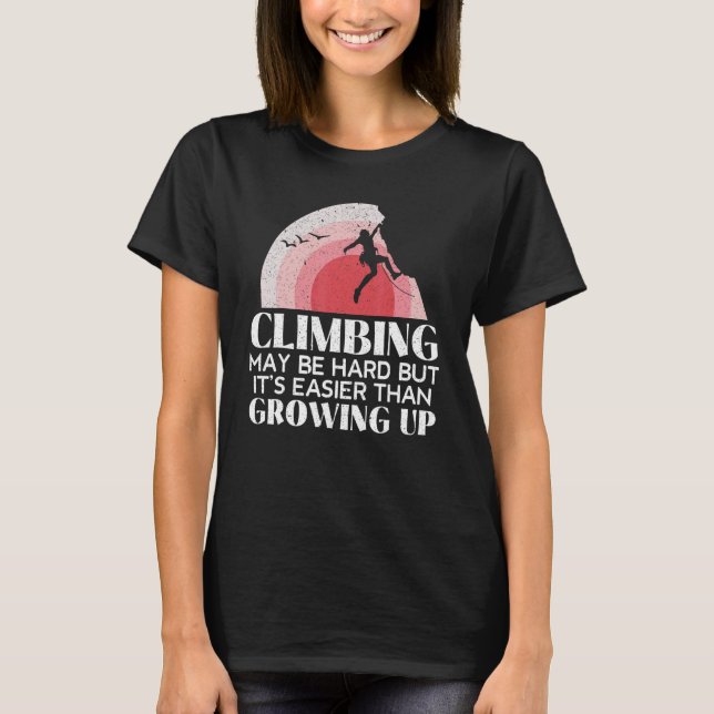 Camiseta Chica de escalada rock excursionismo (Anverso)