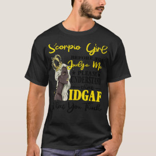 Camiseta Chica De Escorpio Antes De Juzgarme Por Favor Ente