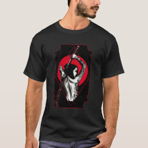 Camiseta Chica de espadas de Samurai molesto estilo japonés