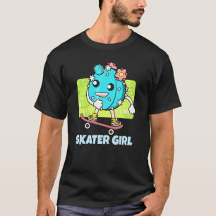Camiseta Chica de esquí Cactus en Skateboard Skateboarding 