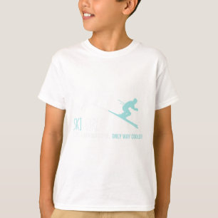 Camiseta Chica De Esquí Como Un Chica Radicado Y Agradable