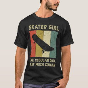 Camiseta Chica De Esquí Retro Skateboarding Vi