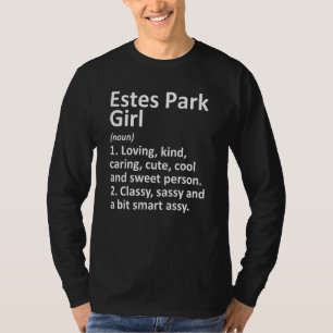 Camiseta Chica de Estes Park Co Colorado Divertida Ciudad H