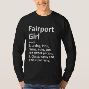 Camiseta CHICA DE FAIRPORT NY NEW YORK Funny City Home Root