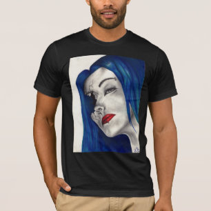 Camiseta Chica de fantasía bellamente roto horror arte góti