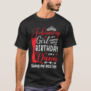 Camiseta Chica de febrero entrando a mi acuario de cumpleañ