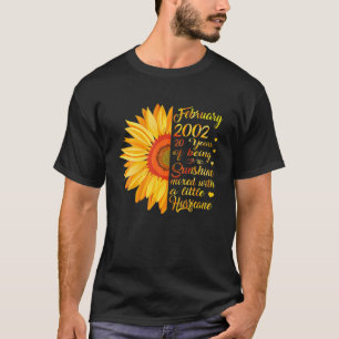 Camiseta Chica De Febrero Hecho En 2002 20 Huracán Sunshine