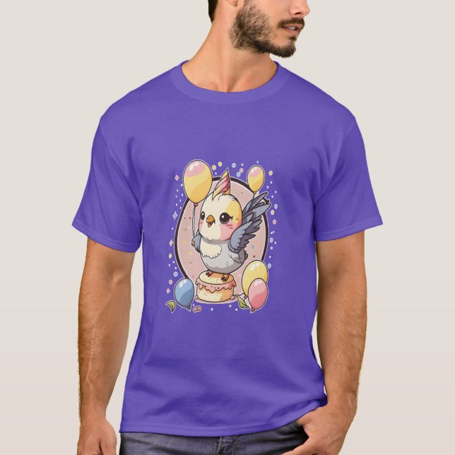 Camiseta Chica de Fiesta de  de Parrot Birdheme de Cockatie (Anverso)