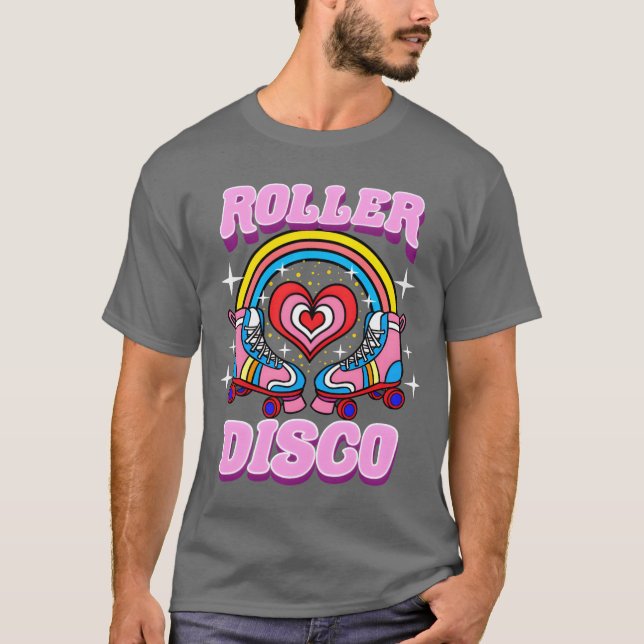 Camiseta Chica de fiesta de Roller Disco de los 70 (Anverso)