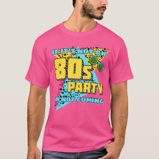 Camiseta chica de fiesta retro de los 80
