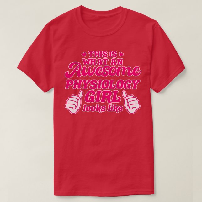 Camiseta Chica de fisiología (Diseño del anverso)