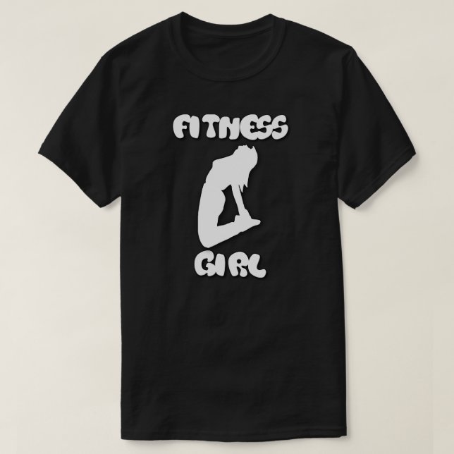 Camiseta chica de fitness (Diseño del anverso)