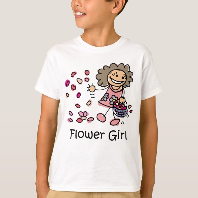 Camiseta chica de flores (Anverso)