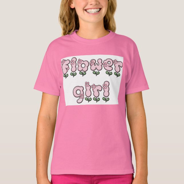Camiseta chica de flores (Anverso)
