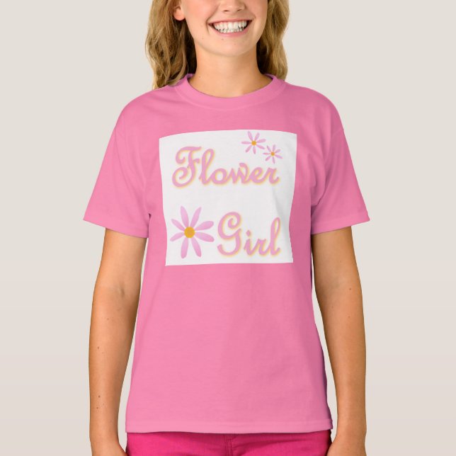 Camiseta chica de flores (Anverso)