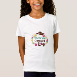 Camiseta Chica de flores Cowgirl T-Shirt