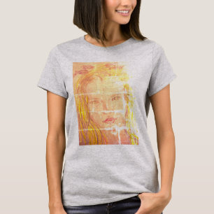 Camiseta chica de flores de lavanda