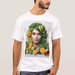 Camiseta "Chica de Frutas y Verduras: Una U