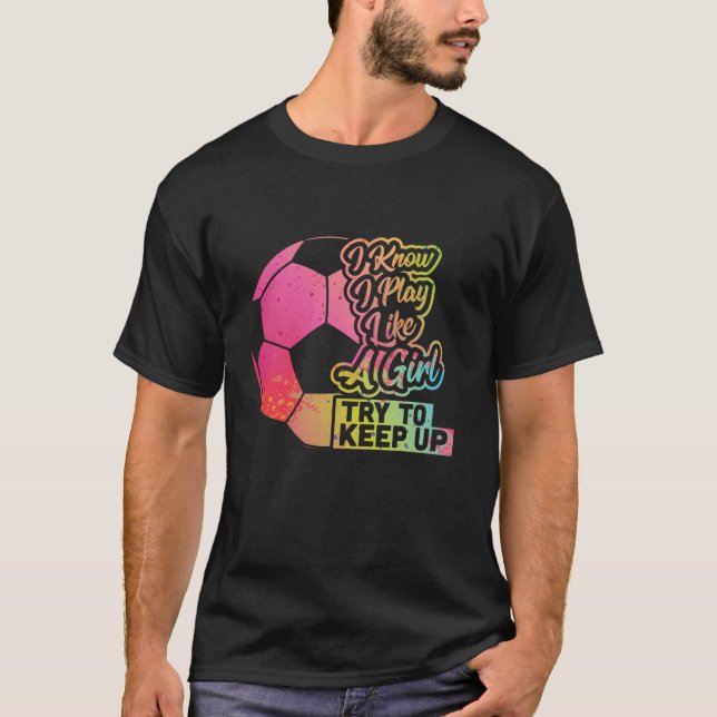 Camiseta Chica de fútbol gracioso regalo de mamá hija juega (Anverso)