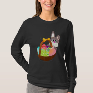 Camiseta Chica de gafas de centeno de conejo fresco feliz