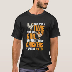 Camiseta Chica de Gallo que Realmente Ama a los Pollos Muje