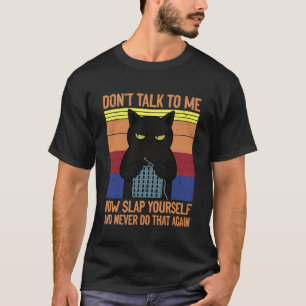 Camiseta Chica de ganchillo de gato divertido tejedora de g