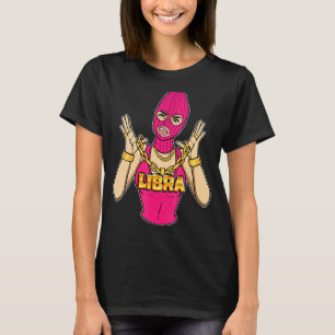 Camiseta Chica De Gangsta Libra Enmascaró A Mujer Gangster 