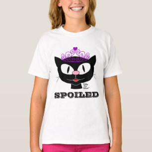 Camiseta Chica de gato de Personalizado lindo enmascarado c