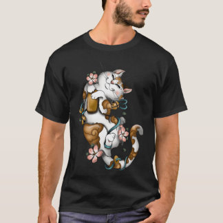 Camiseta Chica de gatos tabby