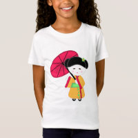 Chica de geisha japonés