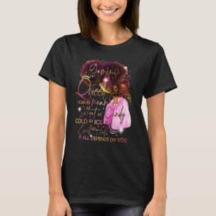 Camiseta Chica de Gemini Cumpleaños Melanin Afro Reina Muje
