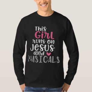 Camiseta Chica de Giftsn, teatro musical, corre sobre Jesús