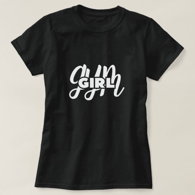 Camiseta chica de gimnasia (Diseño del anverso)