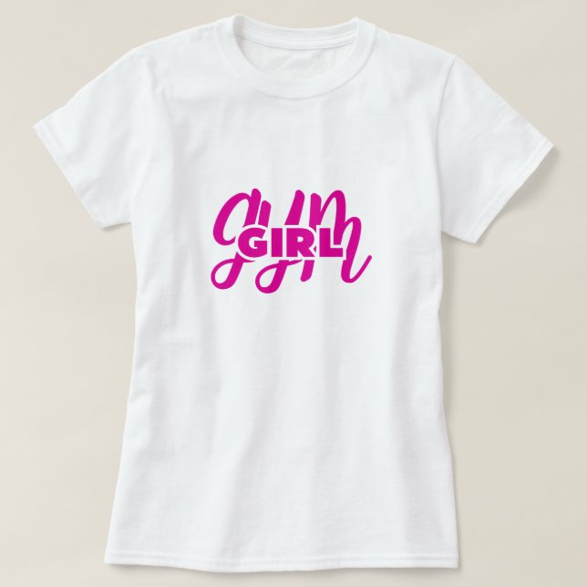 Camiseta chica de gimnasia (Diseño del anverso)