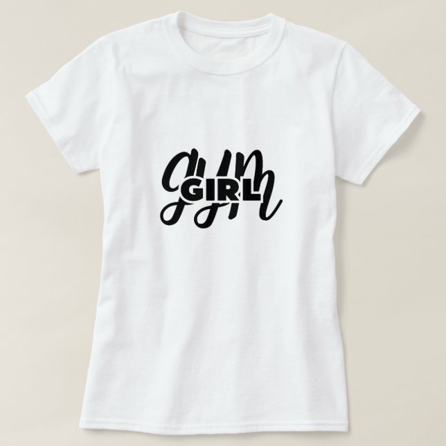 Camiseta chica de gimnasia (Diseño del anverso)