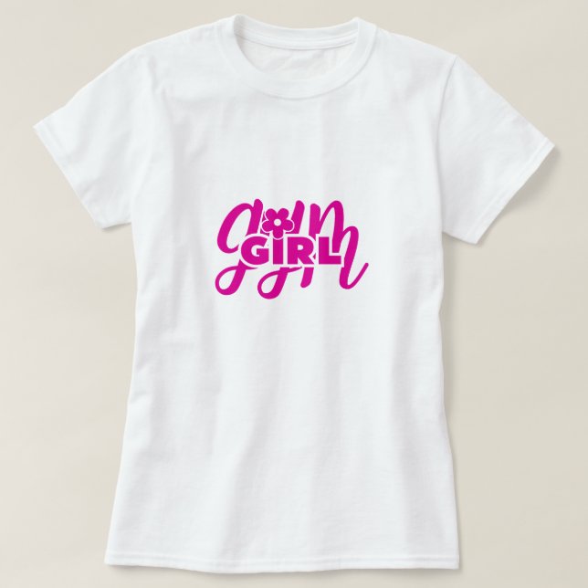 Camiseta chica de gimnasia (Diseño del anverso)