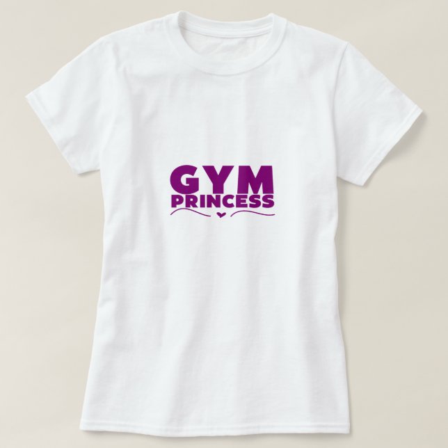 Camiseta chica de gimnasia (Diseño del anverso)
