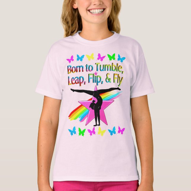 Camiseta CHICA DE GIMNASIA DE ACOGEDOR DE bonito (Anverso)
