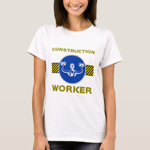 Camiseta Chica de gimnasia de Rótulo azul para trabajadores