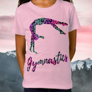 Camiseta Chica de Gimnasia Salvaje Gimnasia de impresión
